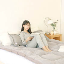 돌침대용토퍼 흙침대패드 양면 슈퍼싱글차박토퍼