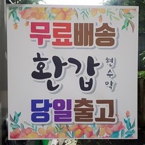 엄마 아빠 시아버지 생신 환갑 칠순 팔순 상차림 축하 문구 플랜카드 현수막 150cm x 90cm 제작, 디자인-4