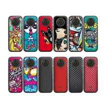 인스타360 X3 전용 데칼 보호 스티커 Insta360 X3 보호 필름 필수 액세서리 악세사리 용품, 콤보1) 판다+레드그레인, AC-G19 추가, AC-G91 추가