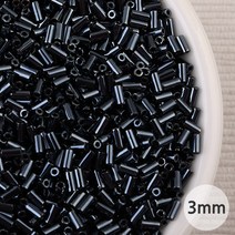 비즈아이 [3507]막대비즈 3mm 헤머타이트(21s) [10g], 10g