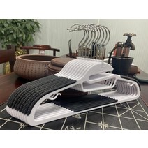 옷걸이 284# 신상품 다소미얼 Z, 10개, 형광 황색 G + 화이트 + 블랙 + 36cm