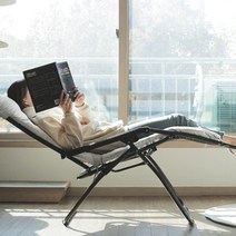 공중부양의자 누워지는 발받침대 러브체어 독서 거실 침대 1인, 리클라이너의자(블랙단품), 1개