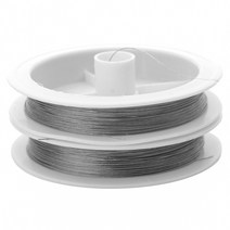 강선활대 1 롤 0.30.450.50.6mm 내성 강한 라인 스테인레스 스틸 와이어 타이거 테일 구슬 와이어 diy 보석 만들기 찾기, 1mm-8미터