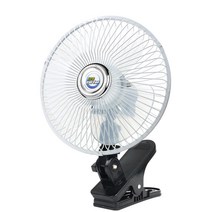 자동차 선풍기 에코 클립 카팬 12V 24V 회전 각도조절, 01. 클립카팬 8인치 12v