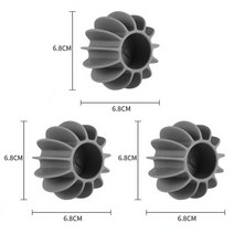 미니스타일러 휴대용의류관리기 회전식 건조기용 실리콘 매직 세탁 공 엉킴 및 방지 의류 청소 케어 애완, 12 3Pcs L-Grey
