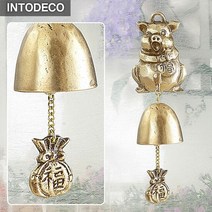 인투데코 청아한소리 동물1 청동주물 도어벨 현관문종 풍경종, 단품