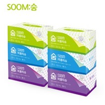 숨 천연펄프 미용티슈 각티슈 2겹 250매 3개입 2팩