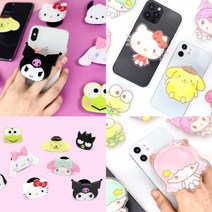 그립 톡 팝 스마트 핸드폰 거치대 아크릴 휴대폰 마이멜로디 쿠로미 헬로키티 페이스 베이비, 8.케로케로케로피 페이스 스마트톡