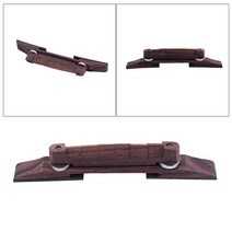 Roller Saddle Bridge Archtop 로즈 우드 기타 브리지 플로팅 브리지베이스 악기 GO106 브라운, [01] Brown, [01] M