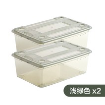 투명수납함 침대 밑 신발함 있음 뚜껑 가정용 비닐 중첩 가능 슈즈 케이스 여러가지 신기 YL 4992489287