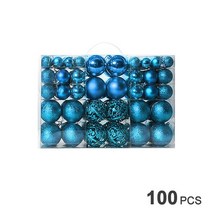 FREELIFE 크리스마스 트리 장식 볼 오너먼트 세트 장식볼 6cm 레드 CK-090, Lake Blue-494