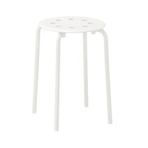 [WINZI_마켓] 메탈의자 접이식간이의자 방송스툴 캠핑스툴 화장대스툴 1인의자 키즈룸스툴, MARIUS 마리우스 스툴 화이트 45cm 301, WZ류_단일옵션