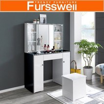 퍼스웰 벨로스 슬라이딩 화장대.유리도어형CW_049, 화이트