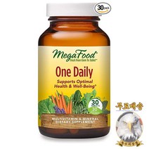 미국산 메가푸드 원 데일리 30정 One Daily Multivitamin 멀티비타민 Megafood 선물증정