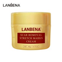 Lanbena란 베 나 흉터 크림 여드름 제거 흉터 무 자극 화 이 트 닝 크림 주름 방지 보습 스킨 40g, {