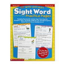 100 Write-And-Learn Sight Word Practice Pages, Scholastic