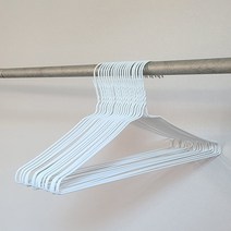 세탁소 굵은 pvc 코팅 철사 옷걸이 100개, 굵은옷걸이