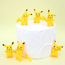 피카츄 케이크 피규어 6종 1세트