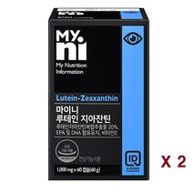 루테인 지아잔틴 메리골드 황반 비타민e 알티지오메가3 헤마토코쿠스 금잔화 빌베리 눈건강 눈피로 노안 침침한눈 항산화 영양제 부모님 청소년, 2박스, 60캡슐