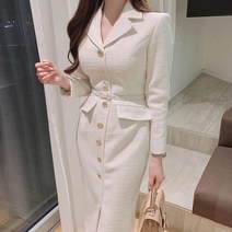 트위드 원피스 30대 하객룩 봄 라인 상견례 여름 깔끔한 코디 나혼산 여성 정장 얌전한 겨울 박나래