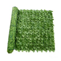 테라스가림막 꾸미기 사생활보호 전원주택담장 방부목 발코니 가리개 잎 울타리 태양 덩굴 등반 프레임 지원 녹지 벽 정원 뒤뜰 야외 장식, 녹색 딜 잎