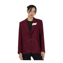 Filles A Papa Burgundy Rubik Stretch-twill Tailored Blazer Jacket Brand Size 2Rubik-Burgundy