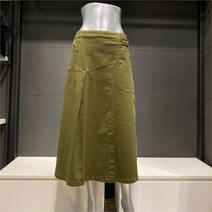 보니스팍스 NC02 앞트임 A라인 롱스커트 A38SK070
