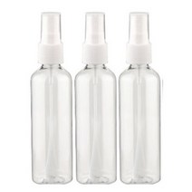 다용도 휴대용 화장품 플라스틱 스프레이 공병, 200ml 화이트캡 3개입, 1개