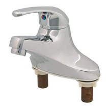 T&S Brass BA-2711-VF05 싱글 레버 수도꼭지 10.2cm(4인치) 센터세트 0.5GPM VR 스프레이 장치
