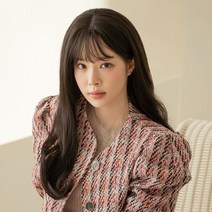 긴머리 여성 인모 통가발 롱셋팅펌 스윗선데이 리얼프리마H 여자가발, M, 내츄럴모카브라운
