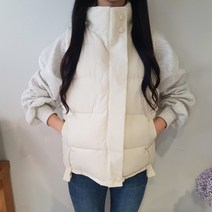 상상그이상 여성용 귀염 패딩조끼 하이넥 깔끔한 디자인 가성비 좋은 바람막이 레이어드하기 좋은 어디에나 쉽게 코디가능한 꾸안꾸 웰론빵빵 간절기 패딩 베스트