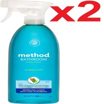Method 영국 메소드 화장실 욕실 배스룸 클리너 세제 스프레이 유칼립투스 민트 828ml, 2개