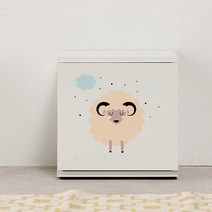 아이방 동물그림 화이트 컬러 키즈책장 북유럽 리모델링 독서방, 백색란(좌)