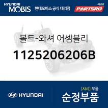 볼트-와셔 (1125206206B) 벨로스터 아반떼 에쿠스 엑센트 제네시스 EQ900 G80 G90 코나 블루온 아이오닉