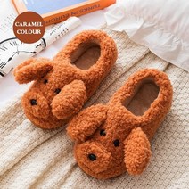 털슬리퍼 귀여운 동물 털 슬리퍼 여성 남성 패션 솜털 겨울 연인 만화 테디 베어 집 신발
