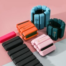 컬러힐 데일리 컴포터 웨이트밴드 팔목 발목 중량밴드 모래주머니 실리콘밴드, 오렌지