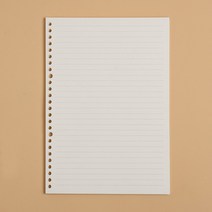 바인더속지 노트 리필속지 60매 (B5 26공 유선), 상세페이지 참조