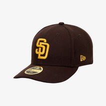[백화점매장 정품출고] 뉴에라 야구모자 볼캡MLB 어센틱 샌디에이고 파드리스 게임 로우 프로파일 사이즈캡 브라운70538425