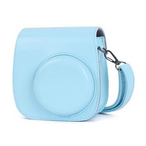 필름 카메라 폴라로이드 사진기 인화 미니 Instax Mini 11 액세서리용 조절 가능한 어깨 스트랩이 있는 PU, 01 Blue
