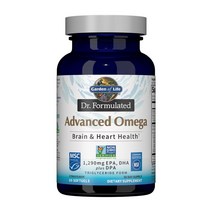 가든오브라이프 닥터 포뮬레이티드 어드밴스드 오메가 1290 mg 시트러스 맛 60 소프트젤, 3병, 60정