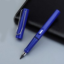 새로운 기술 다채로운 무제한 쓰기 영원한 연필 잉크 펜 없음 매직 그림 용품 참신한 선물 문구 116370, 파란색