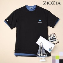 지오지아 지오지아 NOVO 오버핏 반팔 티셔츠 (ABA2TR1201)