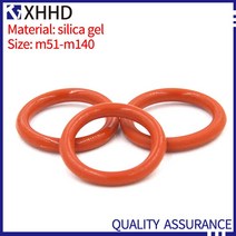 고무오링 패킹 실리콘 오링 고무링 10PCS M51-M140 실리콘 씰링 빨간색 가스 켓 고온 저항 실리카 젤 Oring, 26 M60x2mm(10pcs)