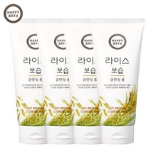 해피바스 라이스 보습 클렌징폼200ml, 4개