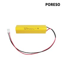 포레소 소방용 배터리 3+3 AA 7.2V 900mAh 예비전원 3핀 검빨