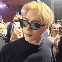 아우르 틴트 선글라스 패션 안경 뿔테 젠틀몬스터st 연예인 빈티지 남녀공용, 1 블랙 프레임 블랙 그레이 필름