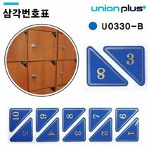 유니온 에폭시 숫자판 - 삼각번호판 (청색) (U-0330)