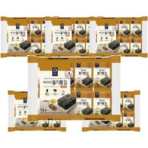 청정원 아침메뉴추천 바사삭 들기름 재래김 도시락 김 반찬 4g 16봉 6개 맛있는 어린이간식 간단한요리 간편식, 22세트