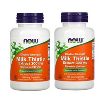 (1+1) 미국 Now 실리마린 밀크시슬 300mg 100캡슐x2개 총 200캡슐 나우푸드, 300mg 100캡슐x2, 2개, 100정