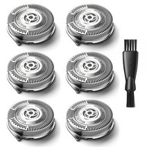 6-Pack SH50/52 Norelco Replacement Heads for Philips Electric Shaver Series 5000 AquaTouch PowerT, 6 팩